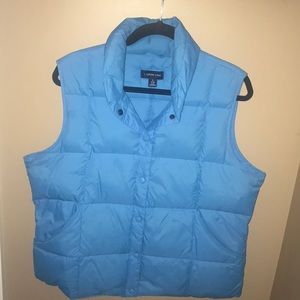 LANDS END GOOSE DOWN VEST
